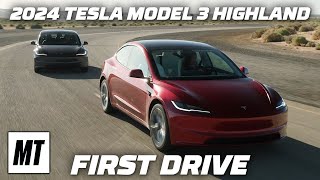 2024 Tesla Model 3 Highland First Drive  MotorTrend [upl. by Attena]