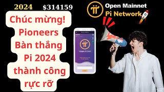 Pi Network  Chúc mừng Pioneers bàn thắng 2024 sẽ thành công rực rỡ [upl. by Garwin947]