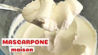 MASCARPONE Fait Maison🔝 Comment Faire De La Mascarpone [upl. by Eleph349]