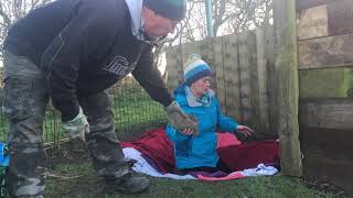 Making a pond at the allotment to help fight the slugs [upl. by Smalley962]