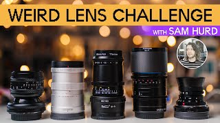 Weird Lenses Challenge with Sam Hurd  Sony A7RV  5 Uncommon Lenses [upl. by Ziul]