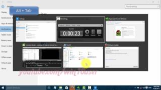 Windows 10  How to set Alt  Tab to desktop [upl. by Fillender]