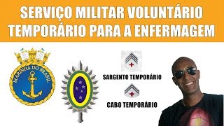 SERVIÇO MILITAR VOLUNTÁRIO TEMPORÁRIO PARA AUXILIARES E TÉCNICOS EM ENFERMAGEM [upl. by Imot413]