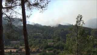 Waldbrand bei Andratx Mallorca 2013 [upl. by Bail]