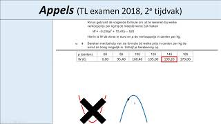 VMBO TL Examen 2018 2e tijdvak vraag 46 Appels [upl. by Hsejar]