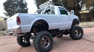 20240120 TAMIYA F350 HILIFT P410 110 4x4 RC FPV Backyard Adventure [upl. by Engud577]