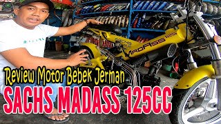 Review motor Sachs MadAss 125 motor bebek buatan Jerman yang Gokill [upl. by Ydak]