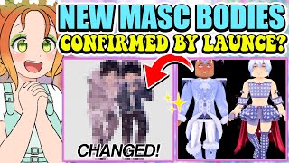 NEW MASCULINE BODY TYPES CONFIRMED New Bodies Coming To ROYALE HIGH [upl. by Mara]