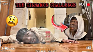 WE TRIED IT AGAIN… THE CINNAMON POWDER CHALLENGE 💀 EXTREMELY HILARIOUS [upl. by Pfister]