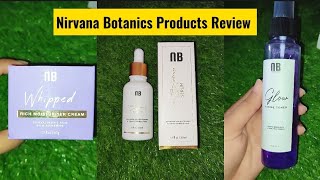 Nirvana Botanics Review  Honest Review  Whipped Moisturiser Cream [upl. by Paulette960]