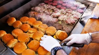 American Street Food  The BEST BURGERS in America Compilation [upl. by Tim]