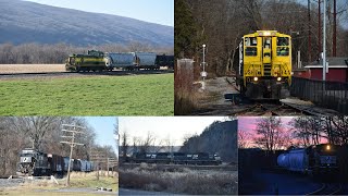 Full day trackside with Lycoming Valley North Shore and Norfolk Southern [upl. by Tneciv]