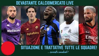 🔴 TUTTO il CALCIOMERCATO e SFOGHI FIORENTINA INTER MILAN JUVENTUS ROMA LAZIO e TUTTE le ALTRE [upl. by Dranrev]