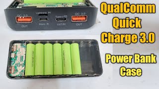 Qualcomm Quick Charge 30 Power Bank Case with 8 pcs Power Bank Case Unbox Review [upl. by Barris301]