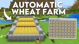 Auto Wheat Farm in Minecraft Bedrock 121 MCPEXboxPS4Nintendo SwitchWindows10 [upl. by Adnoyek]