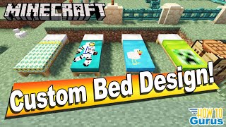 How You Can Make a Custom Bed Design in Minecraft  Beds Texture Pack Tutorial Java [upl. by Yatnohs41]