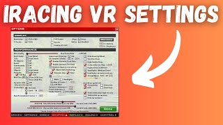 Best VR Graphics Settings For iRacing  Best Performance And Image Quality [upl. by Noelani663]