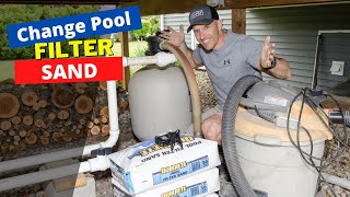 How to change sand in a pool sand filter step by step [upl. by Elcarim]