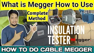 Cable Megger test in Hindi with test values Megger testing procedure for cable amdsolar megger [upl. by Laved561]