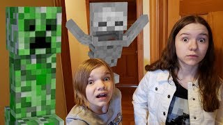 Chased By A Creeper Minecraft Treasure Hunt [upl. by Celene]