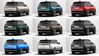 New 2022 Range Rover  COLORS all 33 shades and Wheels [upl. by Blaise]