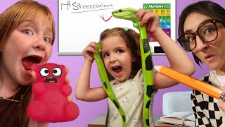 GUMMY vs REAL at SCHOOL Adley sneaks Prank Gummies into class for Niko amp Navey Teacher Surprise [upl. by Nappy]