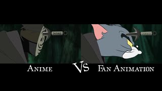 Anime vs fan animation Minato Vs Obito [upl. by Issiah]