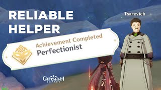 Perfectionist Hidden Achievement  Tsarevich Reliable Helper Quest  Genshin Impact [upl. by Itch894]