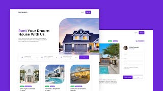 Create A Real Estate Website Using React JS And Tailwind CSS [upl. by Eceinehs49]