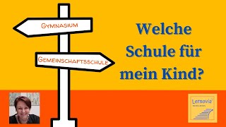 Gymnasium oder Gemeinschaftsschule Welche ist die richtige für mein KInd [upl. by Isolde]