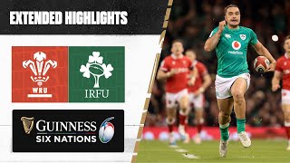 IRELAND DOMINATE ☘️  Extended Highlights  Wales v Ireland [upl. by Kcinimod889]