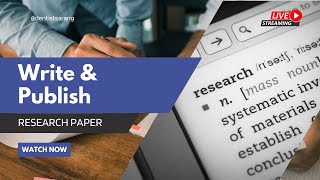 How to Write and Publish a Research Paper [upl. by Finella]