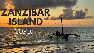 10 Best Places To Visit in Zanzibar Island Africa  Travel Video [upl. by Parthena]