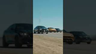 Lamborghini urus vs BMW X6M vs Mercedes AMG GLE 63S dragrace credit  Throttle House youtubeshorts [upl. by Nednerb]