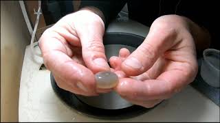 How to make agate cabochons on a flat lap machine [upl. by Divd44]