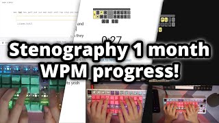 1 month of stenographyplover progress [upl. by Iatnohs125]