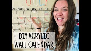 DIY Acrylic Wall Calendar [upl. by Keary]