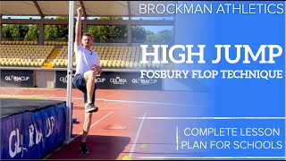 Complete High Jump Lesson for PE Introducing The Fosbury Flop Technique [upl. by Auhsej]