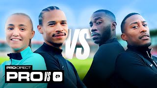 BAYERN MUNICH SPECIAL 🔥 LEROY SANE amp GEORGIA STANWAY vs FILLY amp HARRY PINERO  PRO VS PRODIRECT [upl. by Topliffe]