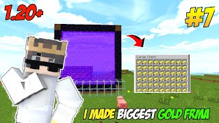 I Made Ultimate Gold Xp Fram In Minecraft 😍ll Minecraft Survival Series Ep7 minecraft [upl. by Nanette]