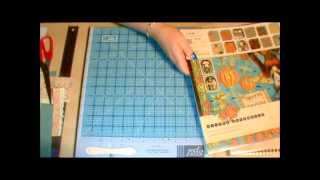 Mini scrapbook tutorial using 1 sheet of 12x12 [upl. by Hester17]