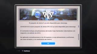 PES 2013 quotParche 104  DataPack 50quot Libertadores 2013  Corrección de fallos LMO  HD [upl. by Richer]