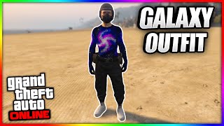 NEW HOW TO GET THIS GALAXY OUTFIT IN GTA 5 ONLINE Try Hard Modded Outfit 166 [upl. by Etnasa817]