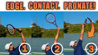 5 Drills For EASY Serve Pronation Tennis Serve Lesson [upl. by Petey]