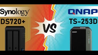 Synology DS720 vs QNAP TS253D NAS Comparison [upl. by Attenej790]