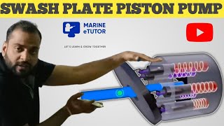 Swash Plate piston Pump  How variable displacement Piston Pump Work [upl. by Iba97]