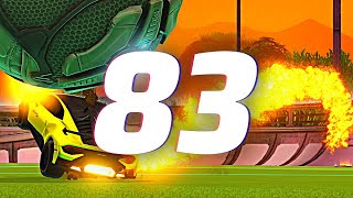 ROCKET LEAGUE INSANITY 83  BEST GOALS FREESTYLES ROCKET LEAGUE CLIPS [upl. by Nnayllek952]