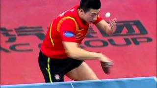 Ma Long  reverse backhand serve [upl. by Warrenne669]