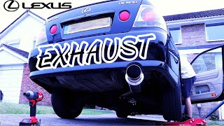 LEXUS IS200 Japspeed exhaust installation [upl. by Gustie551]