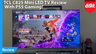 TCL C825 Mini LED TV review with PS5 gameplay [upl. by Rehpinnej]